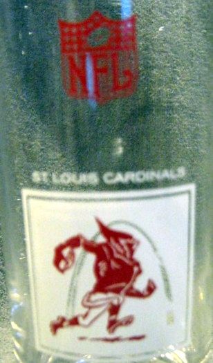 60's LOT OF 3 ST. LOUIS CARDINALS NFL HICKOK GLASSES