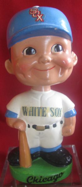 60's CHICAGO WHITE SOX GREEN BASE BOBBING HEAD