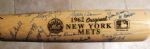 1962 NEW YORK METS SIGNED BASEBALL BAT-27 SIGNATURES w/SGC LOA