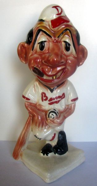 40's/50's BROOKLYN DODGERS STANFORD POTTERY MASCOT BANK