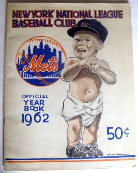 1962 NEW YORK METS YEARBOOK - 1st YEAR!