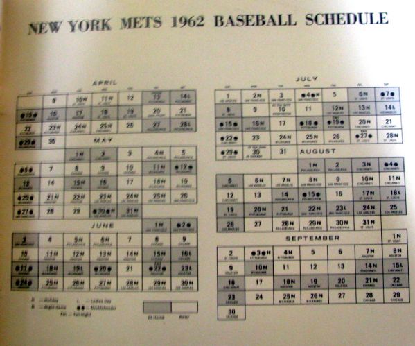 1962 NEW YORK METS YEARBOOK - 1st YEAR!