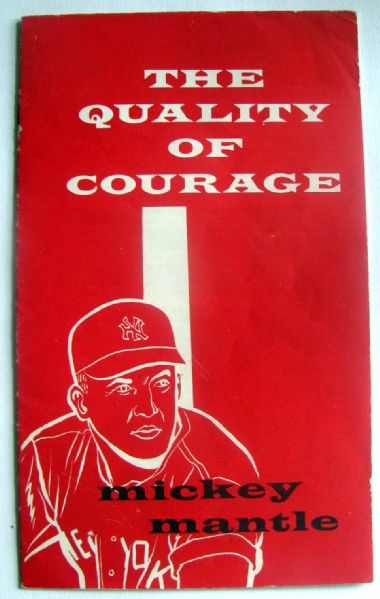 1964 MICKEY MANTLE'S THE QUALITY OF COURAGE TEASER BOOKLET