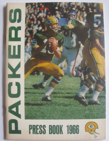 1966 GREEN BAY PACKERS PRESS BOOK - SUPER BOWL I CHAMPIONSHIP YEAR!