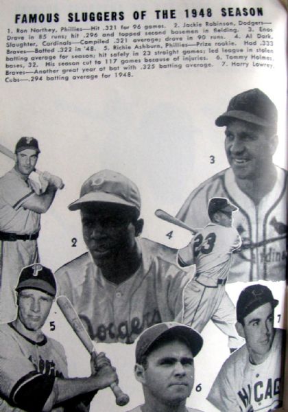 1949 FAMOUS SLUGGER YEAR BOOK- WILLIAMS & MUSIAL COVER