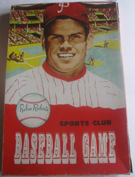 1952 ROBIN ROBERTS SPORTS CLUB BASEBALL GAME - RARE!