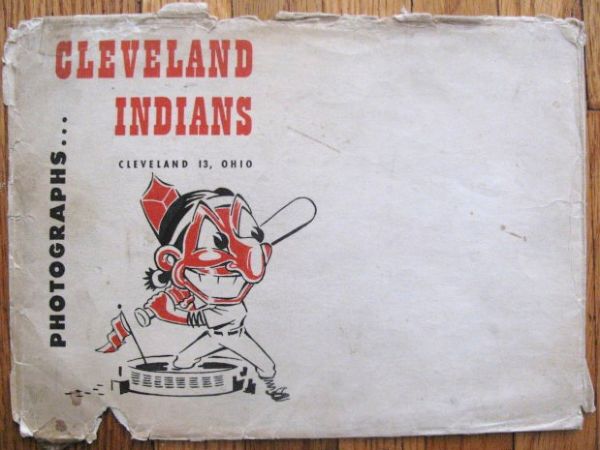 1949 CLEVELAND INDIANS PHOTO PACK w/ENVELOPE