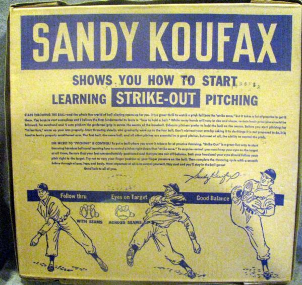 1963 SANDY KOUFAX STRIKE-OUT GAME