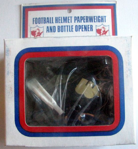 70's WAKE FOREST FOOTBALL HELMET BOTTLE OPENER/PAPERWEIGHT w/BOX