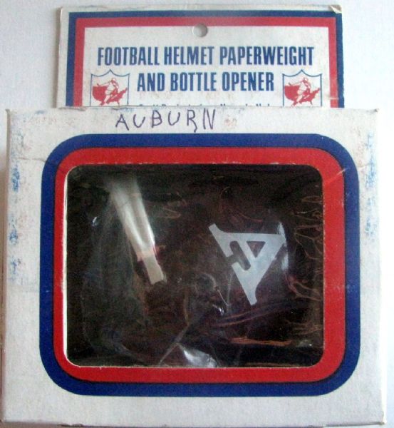 70's ALABAMA FOOTBALL HELMET BOTTLE OPENER/PAPERWEIGHT w/BOX