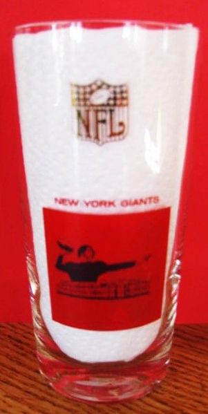 60's NY GIANTS NFL HICKOK GLASS