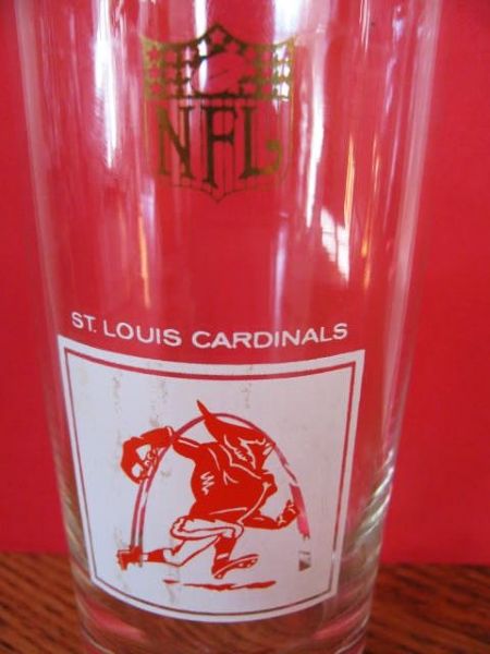 60's ST. LOUIS CARDINALS NFL HICKOK GLASS