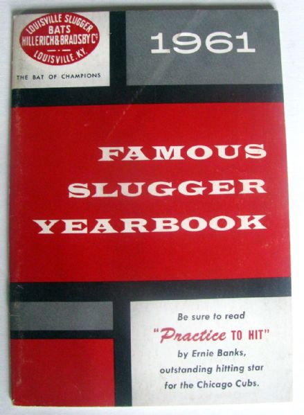 1961 FAMOUS SLUGGER YEARBOOK