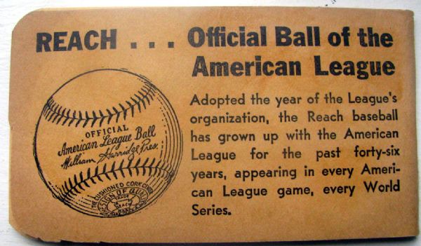 1947 AMERICAN LEAGUE POCKET SCHEDULE - ST. LOUIS BROWNS ISSUE