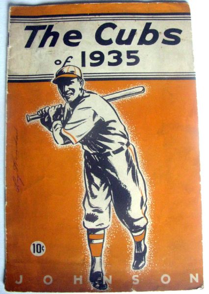 1935 CHICAGO CUBS mini YEARBOOK