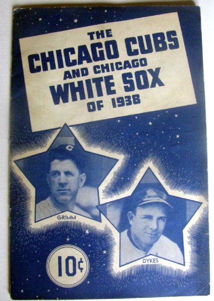 1938 CHICAGO CUBS / CHICAGO WHITE SOX mini YEARBOOK