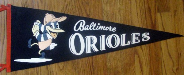 50's/60's BALTIMORE ORIOLES PENNANT