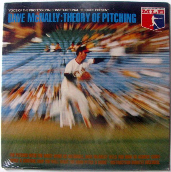 1972 DAVE McNALLY:THEORY OF PITCHING RECORD ALBUM - BALTIMORE ORIOLES