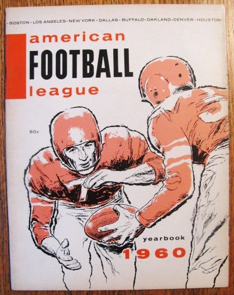 1960 AFL YEARBOOK - FIRST YEAR OF LEAGUE ! 