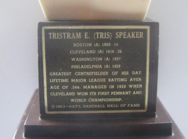 1963 TRIS SPEAKER HALL OF FAME BUST