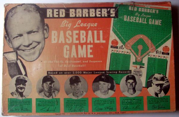 1950 RED BARBER 'BIG LEAGUE BASEBALL GAME