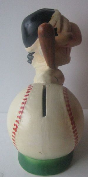 40's/50's CLEVELAND INDIANS MASCOT BANK w/CHIEF WAHOO