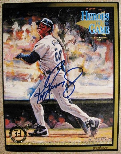KEN GRIFFEY SIGNED HEROES OF THE GAME LIMITED EDITION MAGAZINE w/SGC COA