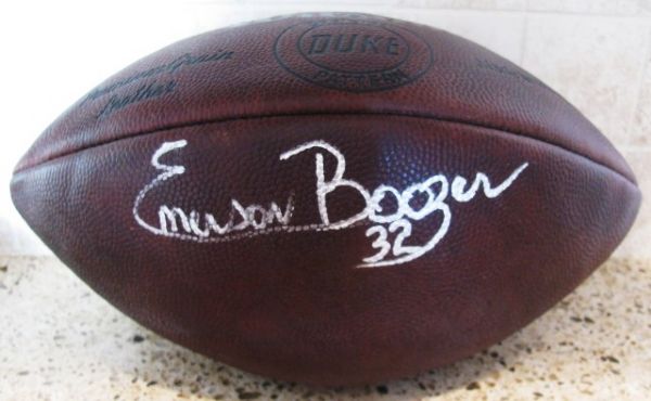 EMERSON BOOZER SIGNED FOOTBALL w/SGC COA