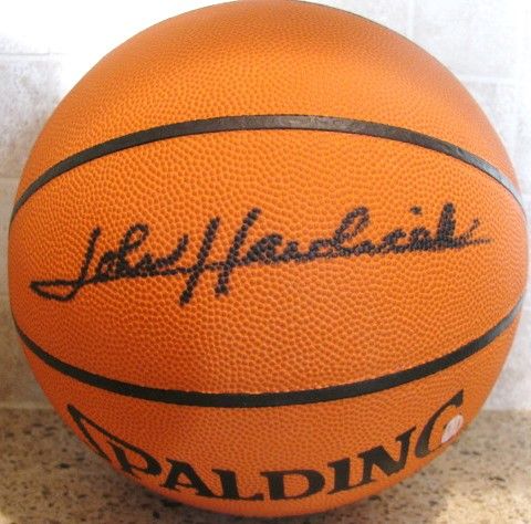 JOHN HAVLICEK SIGNED BASKETBALL w/SGC COA