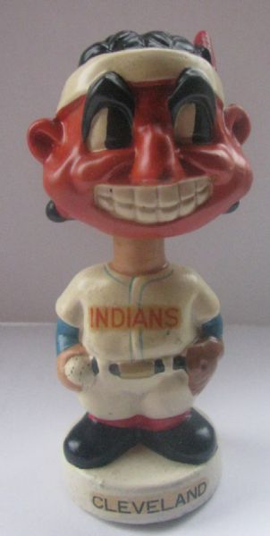 60's CLEVELAND INDIANS mini BOBBING HEAD