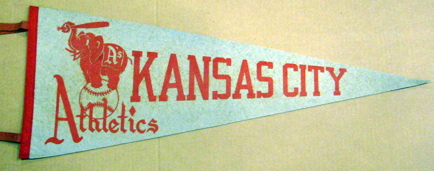 Lot Detail - 60's KANSAS CITY ATHLETICS PENNANT - HTF