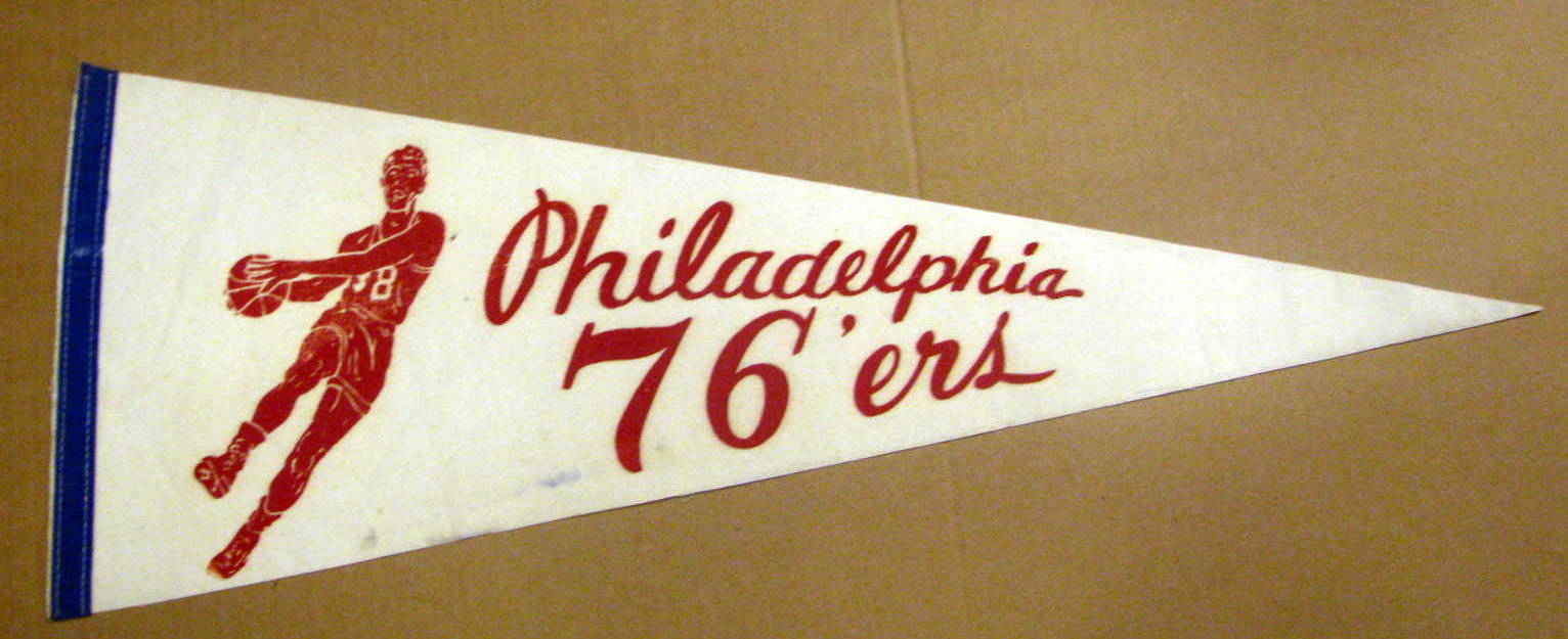 Lot Detail - 60's PHILADELPHIA SEVENTY-SIXERS PENNANT