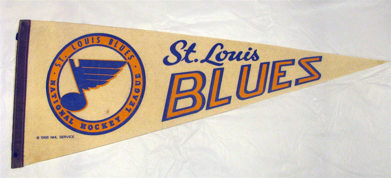 Lot Detail - 60's ST. LOUIS BLUES PENNANT