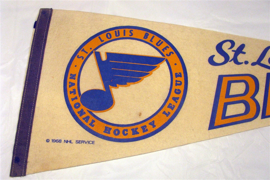 Lot Detail - 60's ST. LOUIS BLUES PENNANT