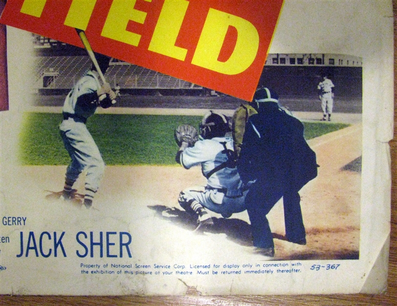 1953 THE KID FROM LEFT FIELD MOVIE POSTER