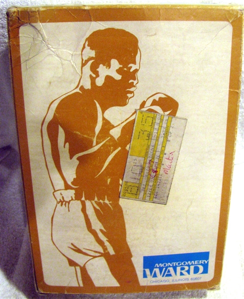 60's SUGER RAY ROBINSON BOXING GLOVES w/BOX