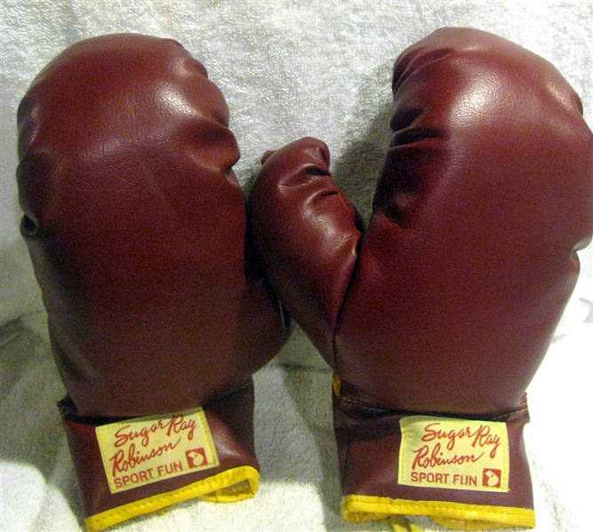 60's SUGER RAY ROBINSON BOXING GLOVES w/BOX