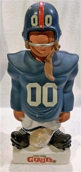 60's NEW YORK GIANTS LARGE STANDING LINEMAN KAIL STATUE
