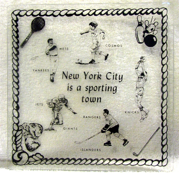 VINTAGE NEW YORK SPORTS TEAM TRAY- YANKEES,METS,GIANTS, JETS & MORE