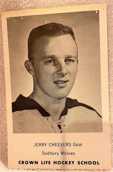 1962-63 EPHL SUDBURY WOLVES PLAYER PHOTOS - 22 w/GERRY CHEEVERS