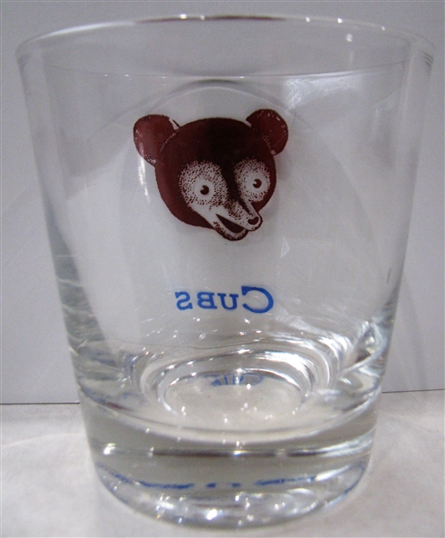 50's CHICAGO CUBS LOW BALL STYLE GLASS