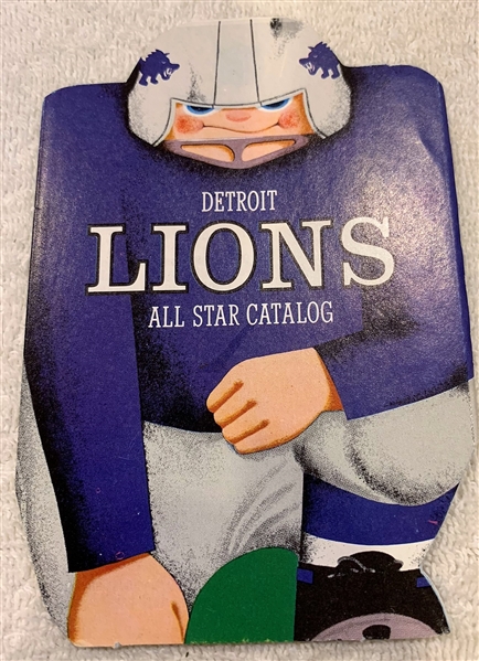 1961 DETROIT LIONS ALL STAR CATALOG w/KAILS & MORE