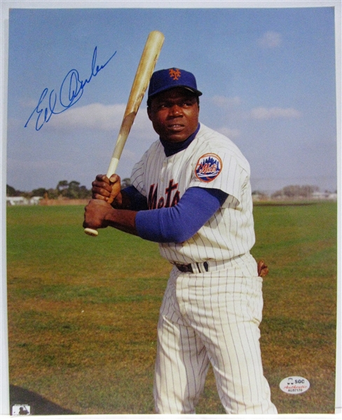 ED CHARLES SIGNED COLOR PHOTO w/SGC