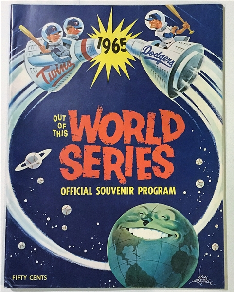 1965 WORLD SERIES PROGRAM - DODGERS vs TWINS