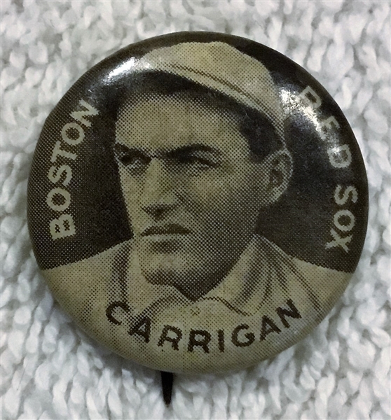 1910-1912 SWEET CAPORAL PIN- CARRIGAN- BOSTON RED SOX