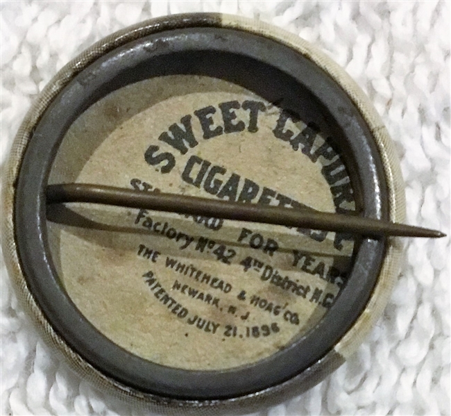 1910-1912 SWEET CAPORAL PIN- SCHMIDT - DETROIT TIGERS