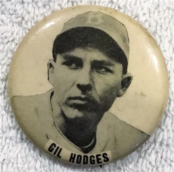 40's/ 50's GIL HODGES PM-10 PIN - BROOKLYN DODGERS