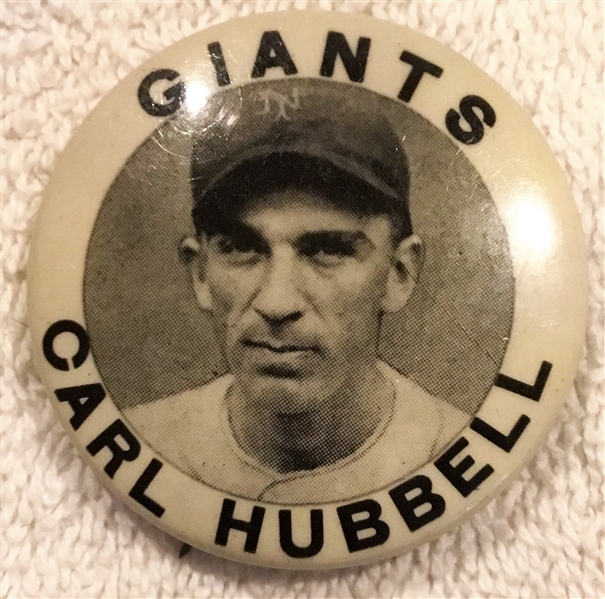 30's CARL HUBBELL PIN - N.Y. GIANTS