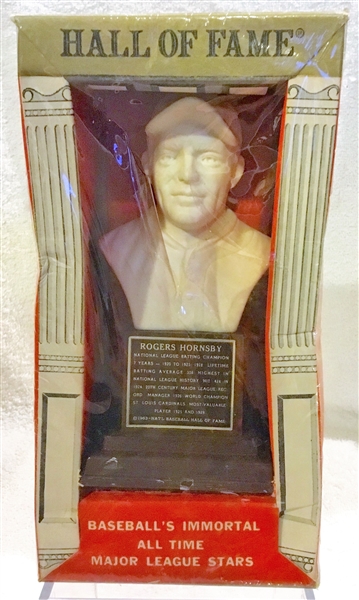 1963 ROGERS HORNSBY HALL OF FAME BUST - SEALED IN BOX