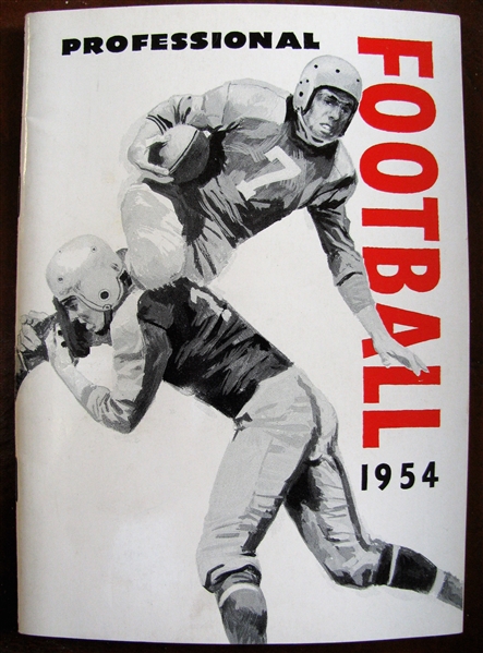 1954 PROFESSIONAL FOOTBALL GUIDE